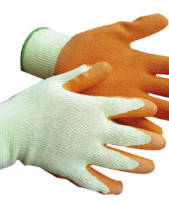 gloves with rubber grip