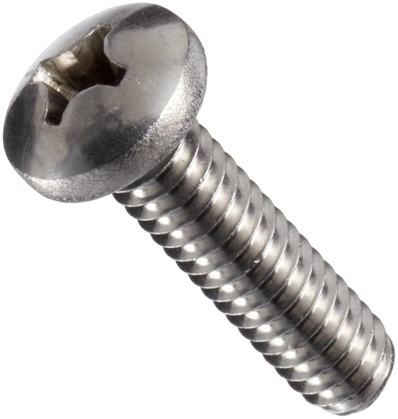 Phillips Drive Full Thread Stainless Steel 18-8 10-32 x 5/8 Pan Head Machine Screws Quantity 100 Pieces by Fastenere Machine Thread Bright Finish 