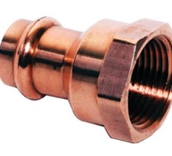 Copper Female Reducing Adapter, P x FPT - Small