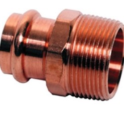 Copper Male Reduing Adapter, P x MPT - SMALL