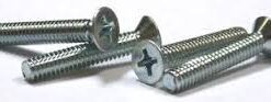 1/4-20 FLAT PHIL MACHINE SCREW ZINC PACKAGE